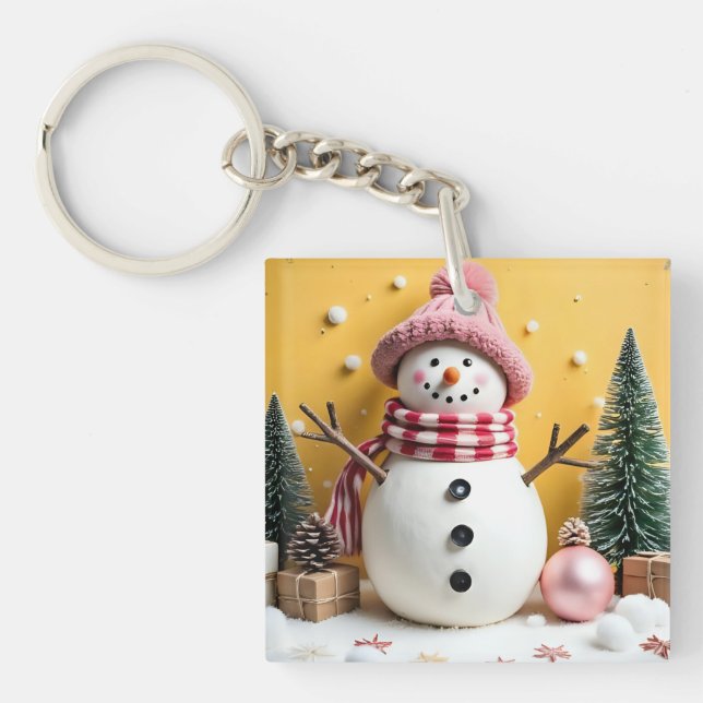 Pastel Christmas - Acrylic Keychain (Front)