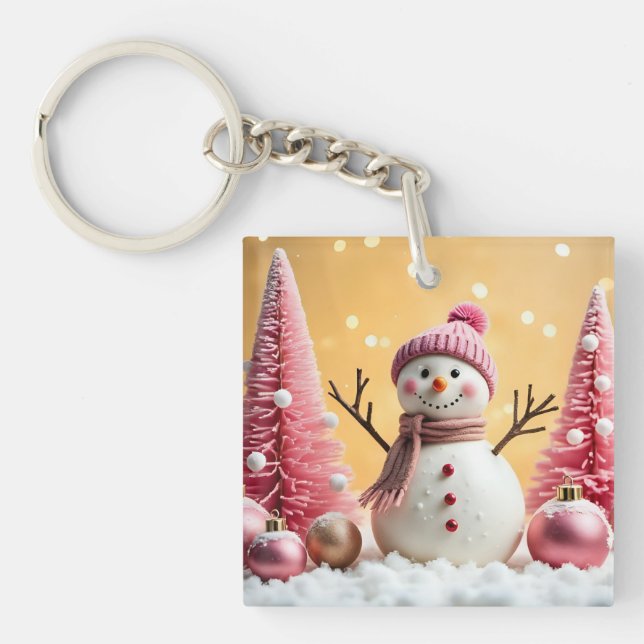 Pastel Christmas - Acrylic Keychain (Front)
