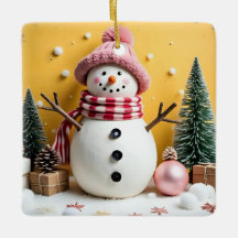 Pastel Christmas - Ceramic Ornament