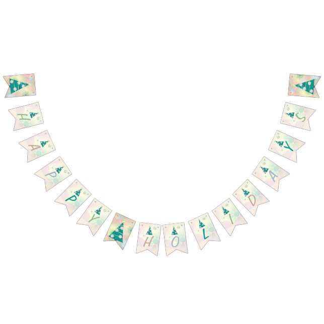 Pastel Christmas HOLIDAY CELEBRATION Bunting Flags (All)
