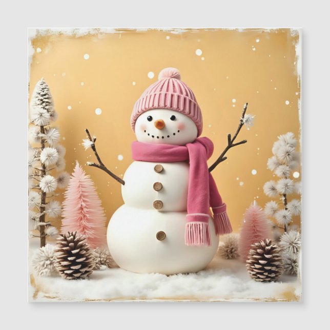 Pastel Christmas - Magnetic Card (Front)