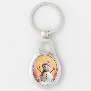 Pastel Christmas - Metal Keychain
