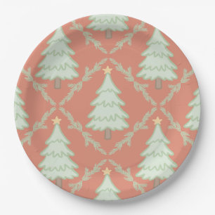 🎄 Pastel Christmas Party Paper Plates ✨