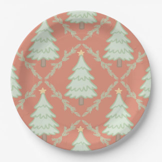 🎄 Pastel Christmas Party Paper Plates ✨