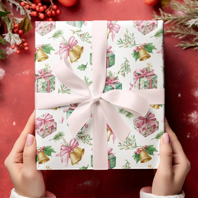 Pastel Christmas Pattern Wrapping Paper (Creator Uploaded)