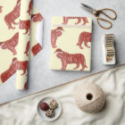 Pastel Christmas Safari Animals Pink Tiger