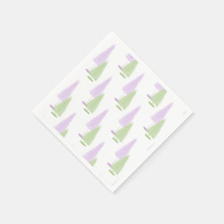 Pastel Christmas Trees Napkin