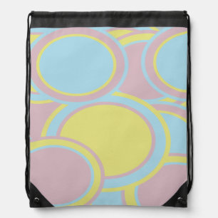 Pastel Circles Drawstring Backpack