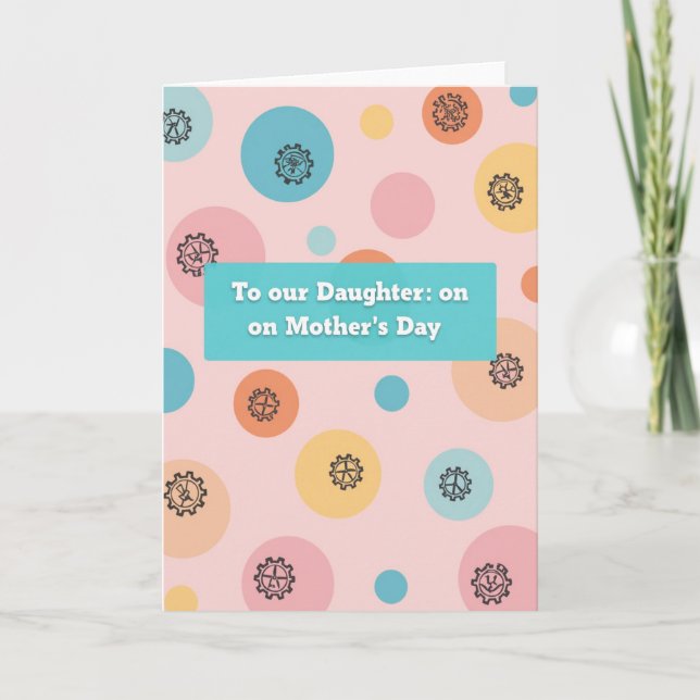 Pastel Circles Mothers Day Card (Front)