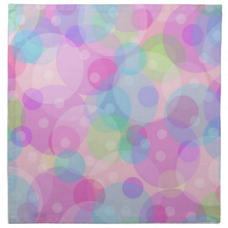 Pastel Circles Retro Pattern Napkins
