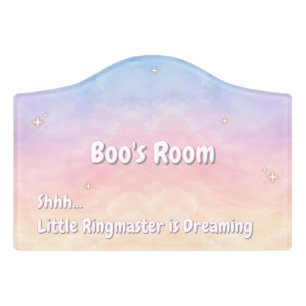 Pastel Circus Nursery Door Sign