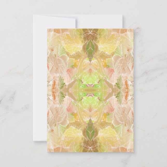 Pastel Citrus Watercolor Designer Print Pattern Card (Front)