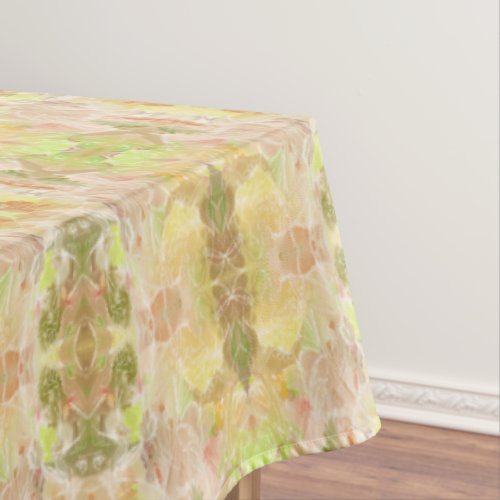 Pastel Citrus Watercolor Designer Print Tablecloth