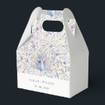 Pastel Classy Ornate Watercolor Peacock Wedding Favor Boxes<br><div class="desc">Classy Ornate Watercolor Peacock Collection- it's an elegant watercolor Illustration of pastel watercolor floral peacock,  with a modern minimal touch. Perfect for your modern classy wedding & parties. It’s very easy to customize,  with your personal details. If you need any other matching product or customization,  kindly message via Zazzle.</div>