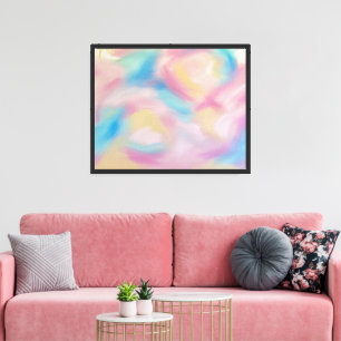 Pastel Cloud Abstract Art  Canvas Print