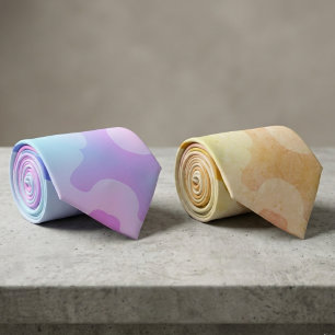 Pastel Cloud Camo  Neck Tie
