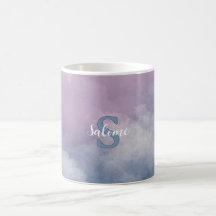 Pastel Cloud Monogram Mug