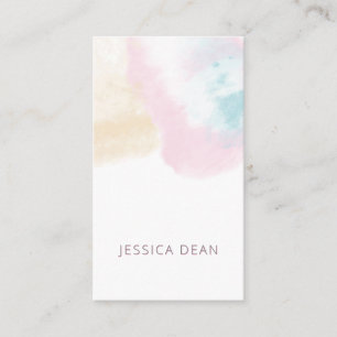 Pastel Cloud Watercolor Marketing Promotional Business Card