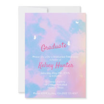 Pastel Clouds Graduation Lover Era Invitation