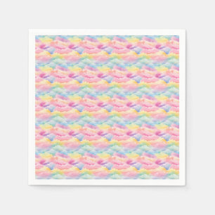 Pastel Clouds in Watercolor Napkins