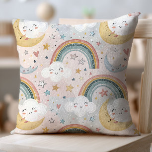 Pastel Clouds Pillow Cozy Gift for Baby Girl