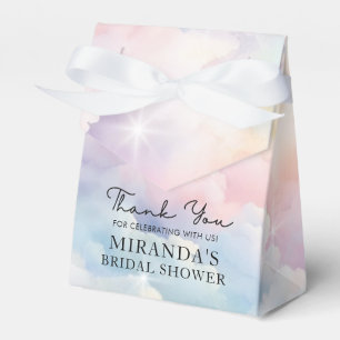 Pastel Clouds Sky Bridal Shower Favor Boxes