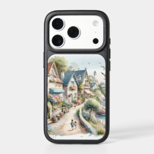 Pastel Coastal Cottage Village Escape iPhone 17 Pro Case