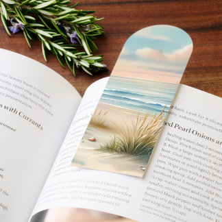 Pastel Coastal Dunes Watercolor Bookmarks