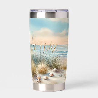 Pastel Coastal Dunes Watercolor Insulated Tumbler