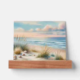 Pastel Coastal Dunes Watercolor Picture Ledge