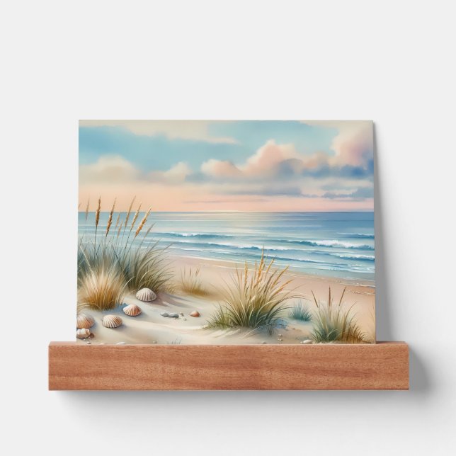 Pastel Coastal Dunes Watercolor Picture Ledge (Front)