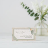 Pastel Collage Wedding Planner business card (Standing Front)
