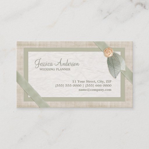 Customizable Pastel Collage Wedding Planner business card