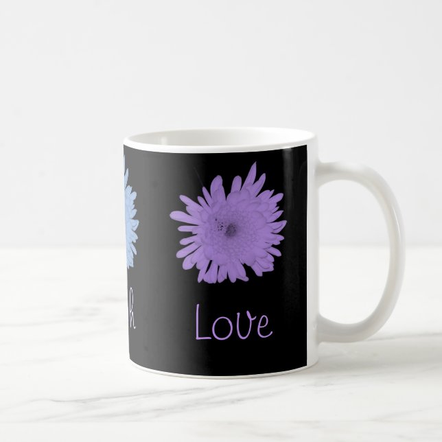 Pastel Coloful Chrysanthemums Coffee Mug (Right)