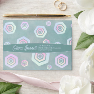 Pastel Color Abstract Design Envelope