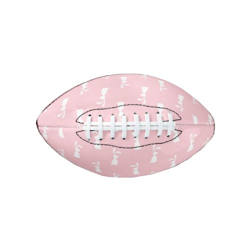 Pastel Color Bunny Pattern Pink Background Pet Football