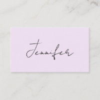 Pastel Color Calligraphy Elegant Plain Simple Name