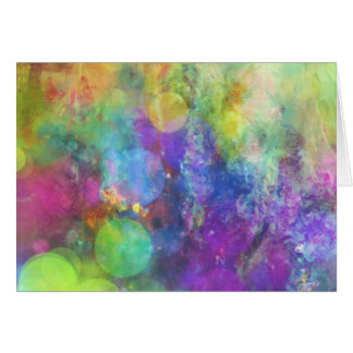 Pastel Color Circles Art Card