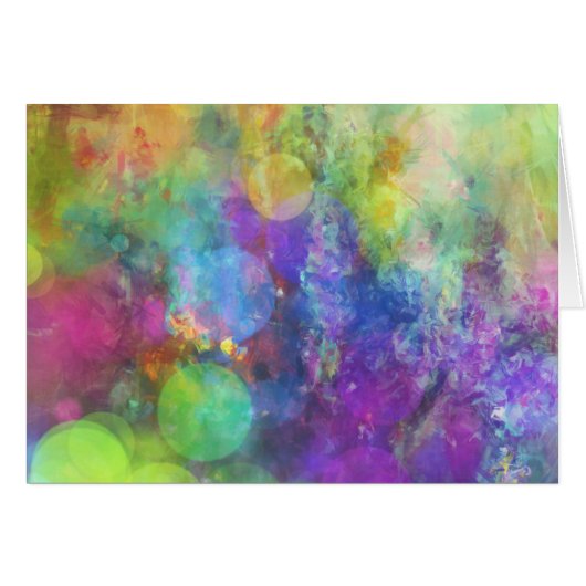 Pastel Color Circles Art Card (Front Horizontal)