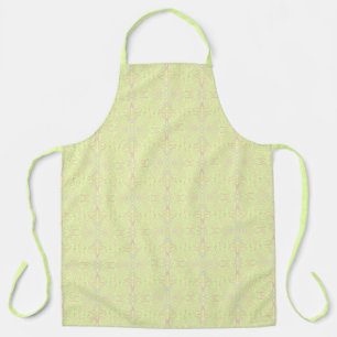 Pastel Color Dots And Tapered Lines Pattern Art Apron