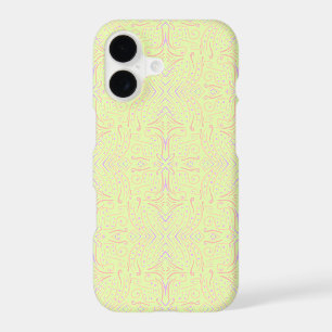 Pastel Color Dots And Tapered Lines Pattern Art iPhone 17 Case