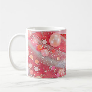 Pastel Color Glitter Pearl Print Coffee Mug