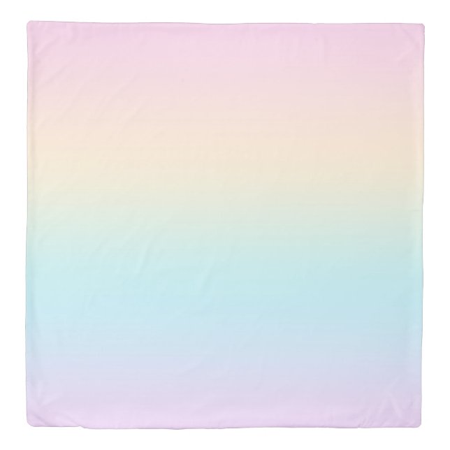 Pastel color gradient duvet cover (Front)
