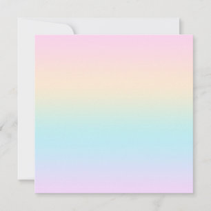 Pastel color gradient holiday card