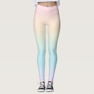 Pastel color gradient leggings