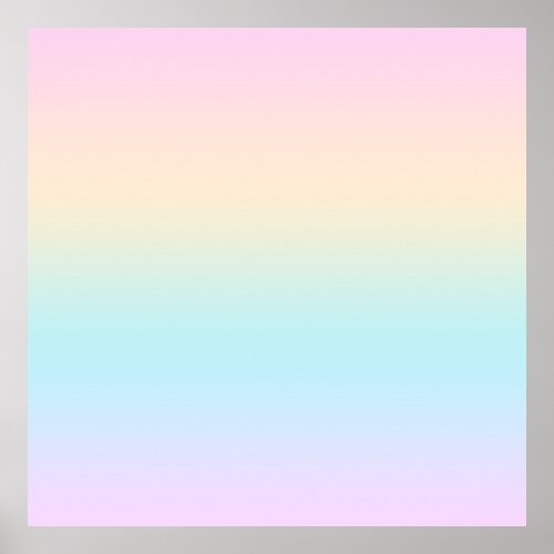 Pastel color gradient poster