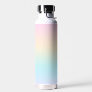 Pastel color gradient water bottle