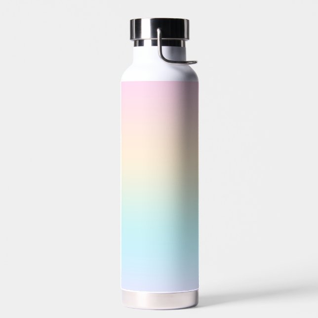 Pastel color gradient water bottle (Left)