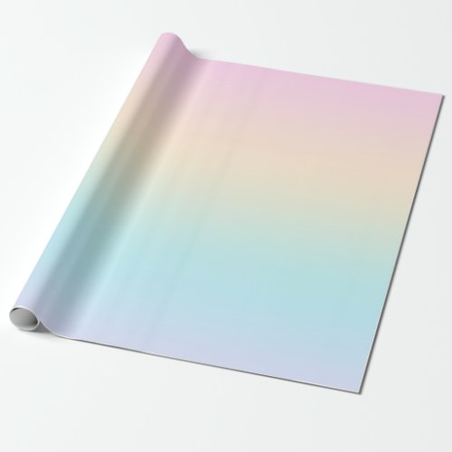 Pastel color gradient wrapping paper