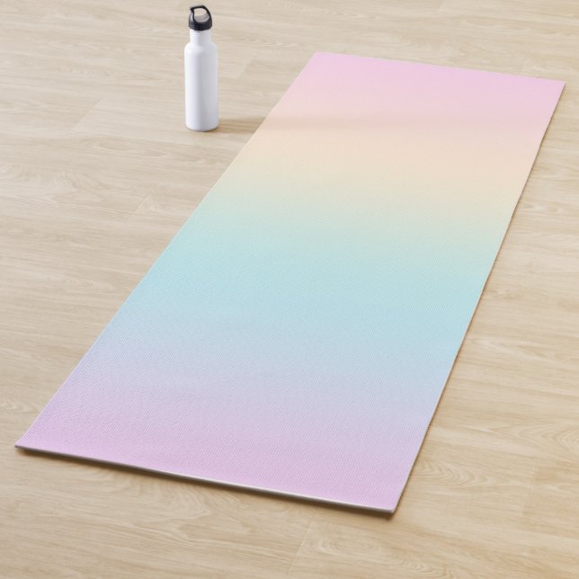 Pastel color gradient yoga mat (In Situ)